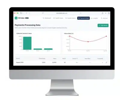 Direct Debit Index - on desktop