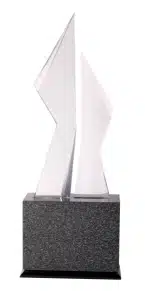 glass trophy - small Award trophy