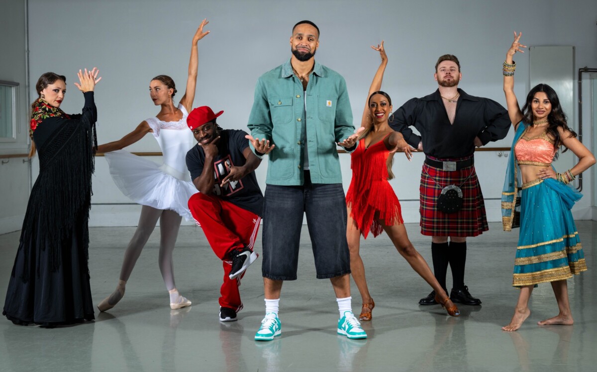 Dancers reflecting the variety of dance forms.