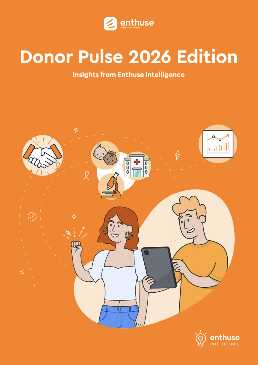 Front cover of Enthuse's Donor Pulse 2026 edition