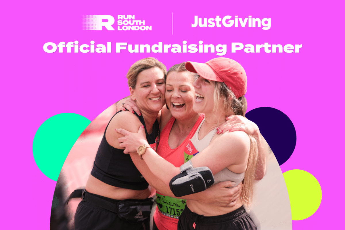 Run South London and JustGiving promotional image for the new Merton half marathon